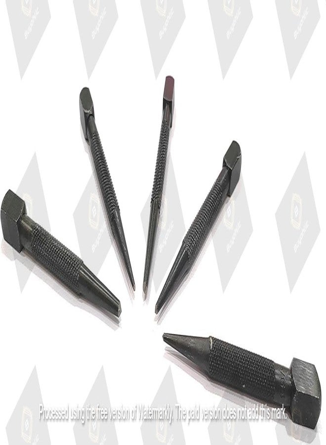 Buyohlic Set of 5 Pcs Center Punch-Imperial Standard Hard Metal-Wood Working Hand Tools ((Square Head)) - Image 2